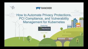 Master Class - PCI Compliance and Vulnerability Management for Kubernetes - 2020-05-05