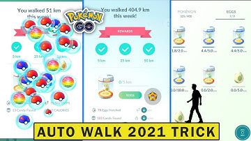 How To Auto Walk in Pokemon Go New 2021 Trick | Hatch Pokemon Eggs Without Walking | Weekly Rewards