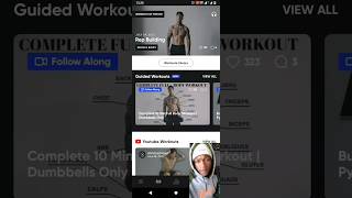 started using the Chris Heria's THENX Workout app #motivation screenshot 1