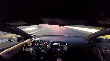 2014 VW GTI mk6 Cobb Stage 1 High Boost Drag Racing 1/4 Mile, Launch Control, Flat Shift.