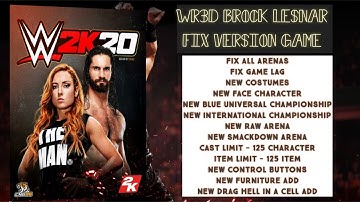 WR3D WWE 2K20 BROCK LESNAR SPECIAL MOD APK FIX VERSION RELEASE || NEW ARENS, NEW COSTUMES.....