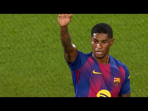 Marcus Rashford Scores First Goal For Barcelona