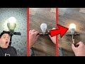 Battery Powered Lightbulb Hack!! #shorts