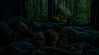 Sleeping in a Cozy Camper During Heavy Rain 🌧️ Dark Forest Night Sounds