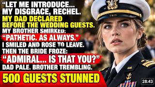 My Father Mocked Me in Front of 500 Guests — Until the Bride Said Admiral… Is That You