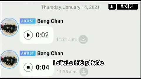When Felix stole Bang Chan