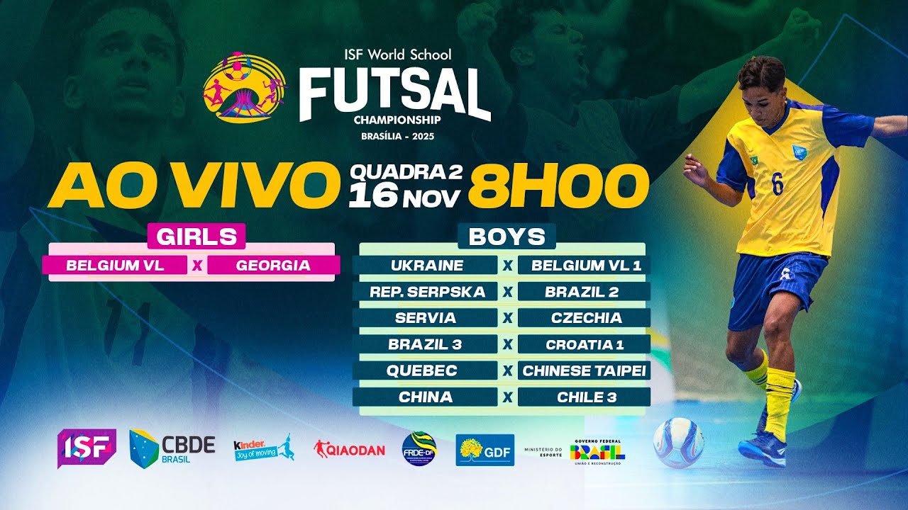 Mundial Escolar de Futsal 2025 | Quadra 2 - Dia 16/11