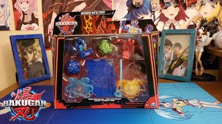 Bakugan Generation 3: Blue Mantid and Red Nillious Five Pack Unboxing