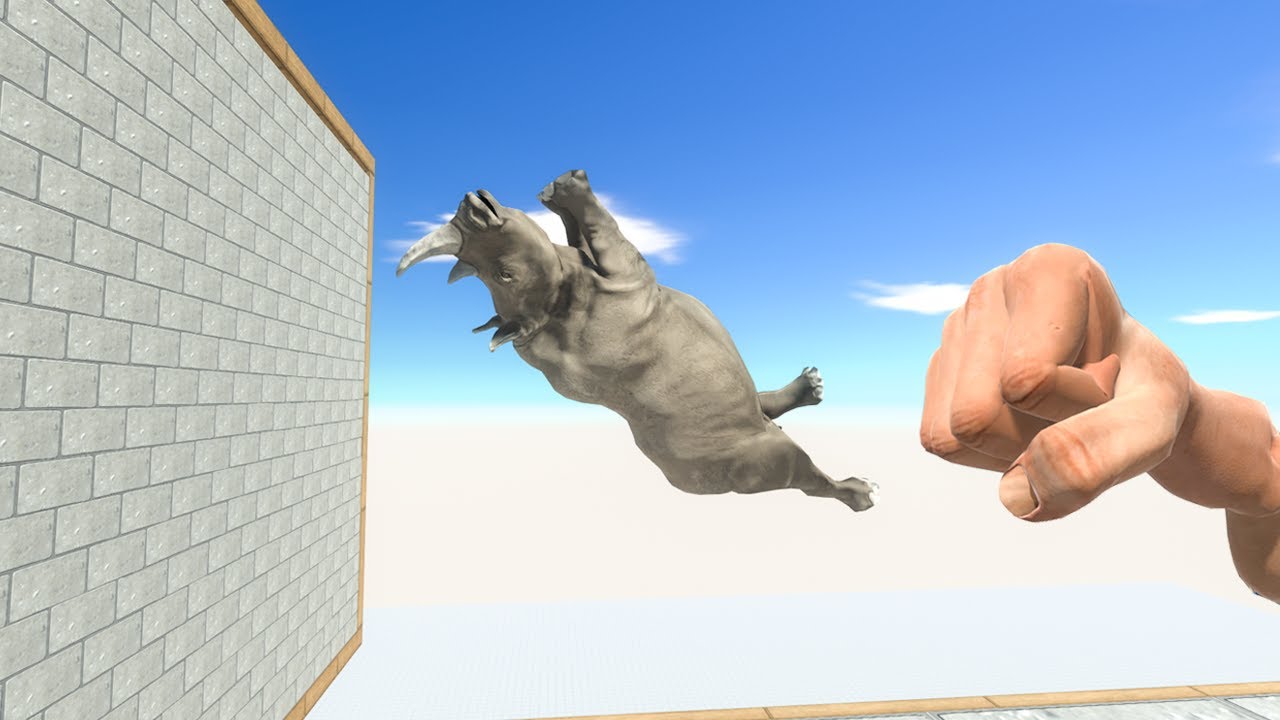 EPIC PUNCH TO THE GIANT WALL Animal Revolt Battle Simulator
