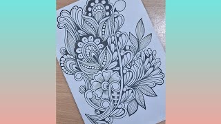 #pattern 42 zentangleart stepbystep for beginners #doodle#zen#zentangle#mandala#tangle#zentangleart