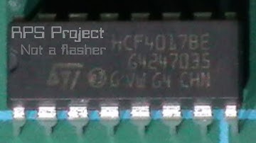 HCF4017B Decade Counter (not a flasher)