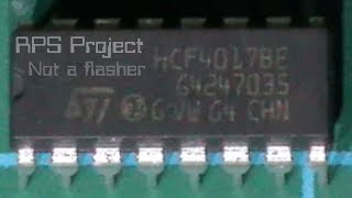 HCF4017B Decade Counter (not a flasher)