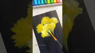 OMG!😱 Creative One stroke painting! 😍💕 #shorts #painting #flowerart #onestrokeart #easyart #canvas