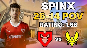 Spinx (26-14) MOUZ vs Vitality (Mirage) | BLAST Open Lisbon 2025 | PRO POV