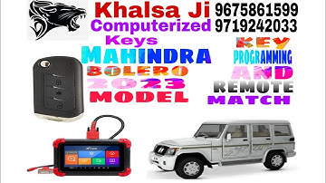 #mahindra #bolero #bs6 2023 #model #key #programming & #remote #match By #xtool #pad1 🔥🔥🔥