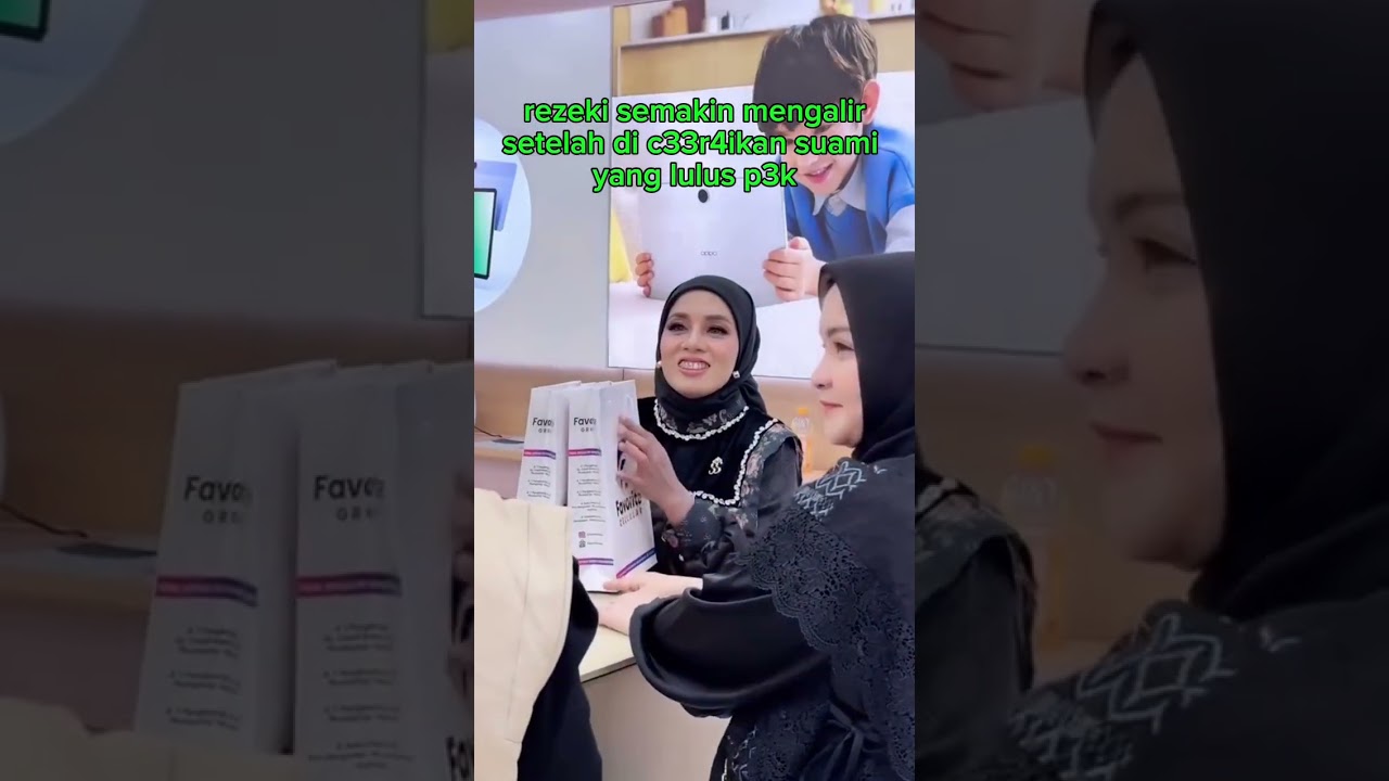 Melda Safitri rezeki semakin lencar setalah di c33r44ikan suami nya yang lulus p3k 