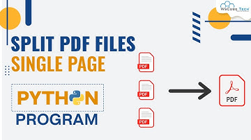 How to Split a PDF File into Single Files using Python - Complete Tutorial 🔥 | Python Project