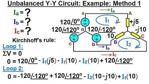 Electrical Engineering: Ch 13: 3 Phase Circuit (48 of 53) Currents in Unbalanced Y-Y Circuit?  1
