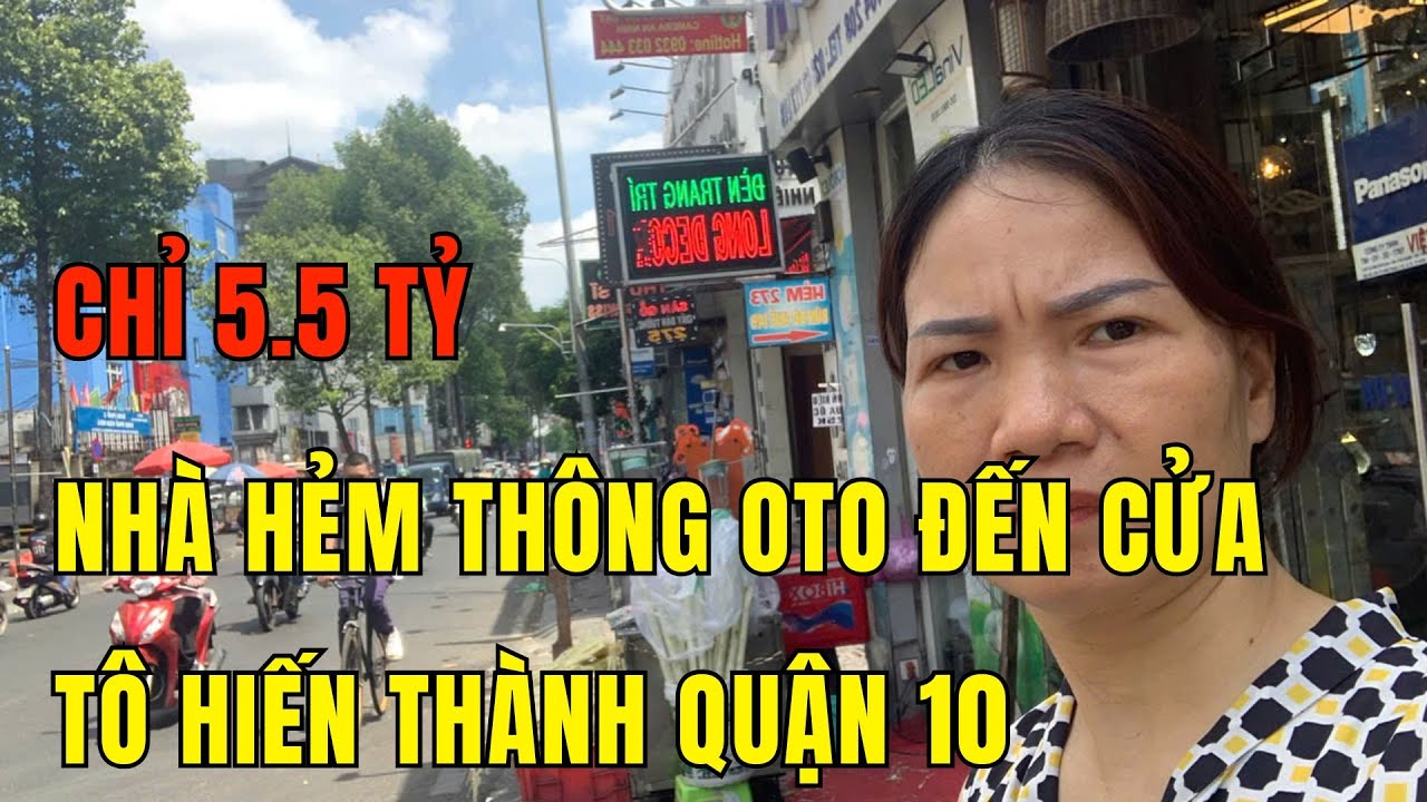 Bán nhà hẻm thông,đường Tô Hiến Thành,quận 10, DT 57m2(3,1x15) oto đến cửa. Giá chỉ 5.5 tỷ.