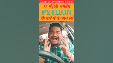 Programmers Point Python training institute for career in IT jobs #indore #python #fullstack #data
