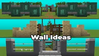 Simple Wall Ideas Designs For Minecraft 1 14 Youtube