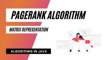 PageRank Algorithm - Matrix Representation