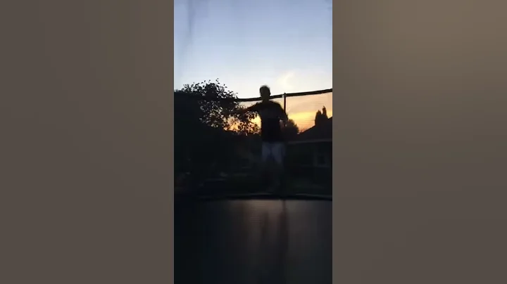 Best friend doing backflips