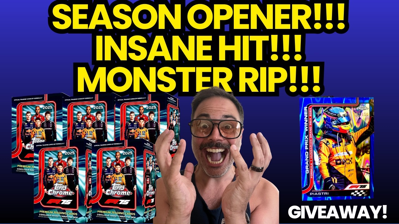 WOW!!! MASSIVE ORANGE /25  HUGE ROOKIE HITS 2025 TOPPS CHROME FORMULA 1 VALUE BOX