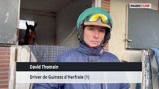 David Thomain, driver de Guiness d'Herfraie (02/02 à Paris-Vincennes)