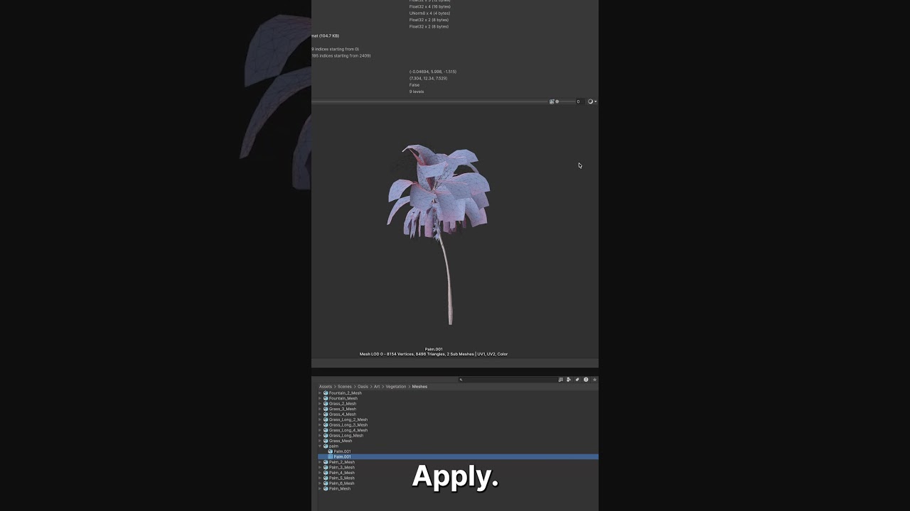 Generate mesh LODs on import