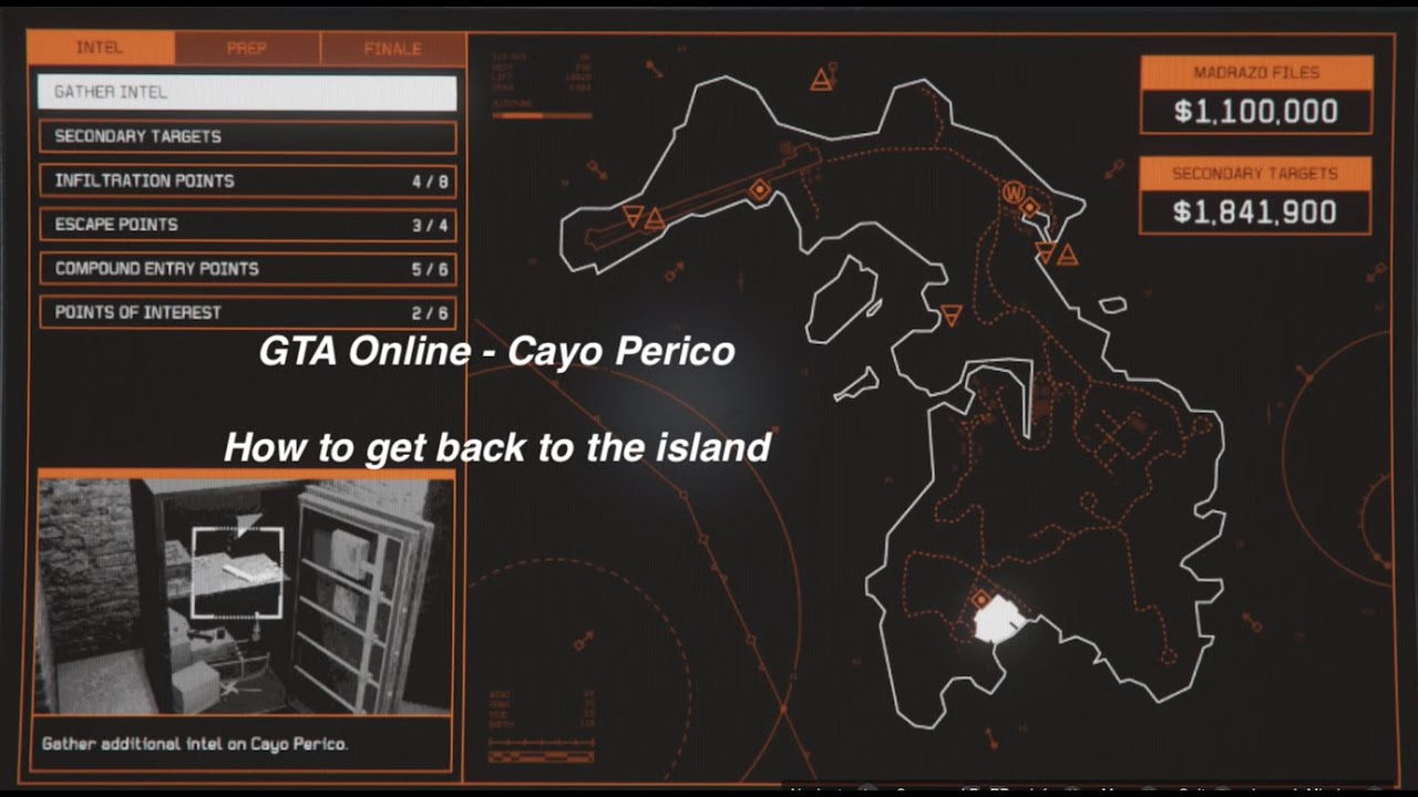 GTA Online How to get back to Cayo Perico to Explore the Island YouTube