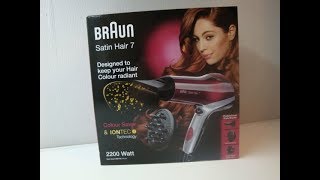 Braun Satin Hair 7 Haartrockner mit IonTec und Colour Saver Technologie