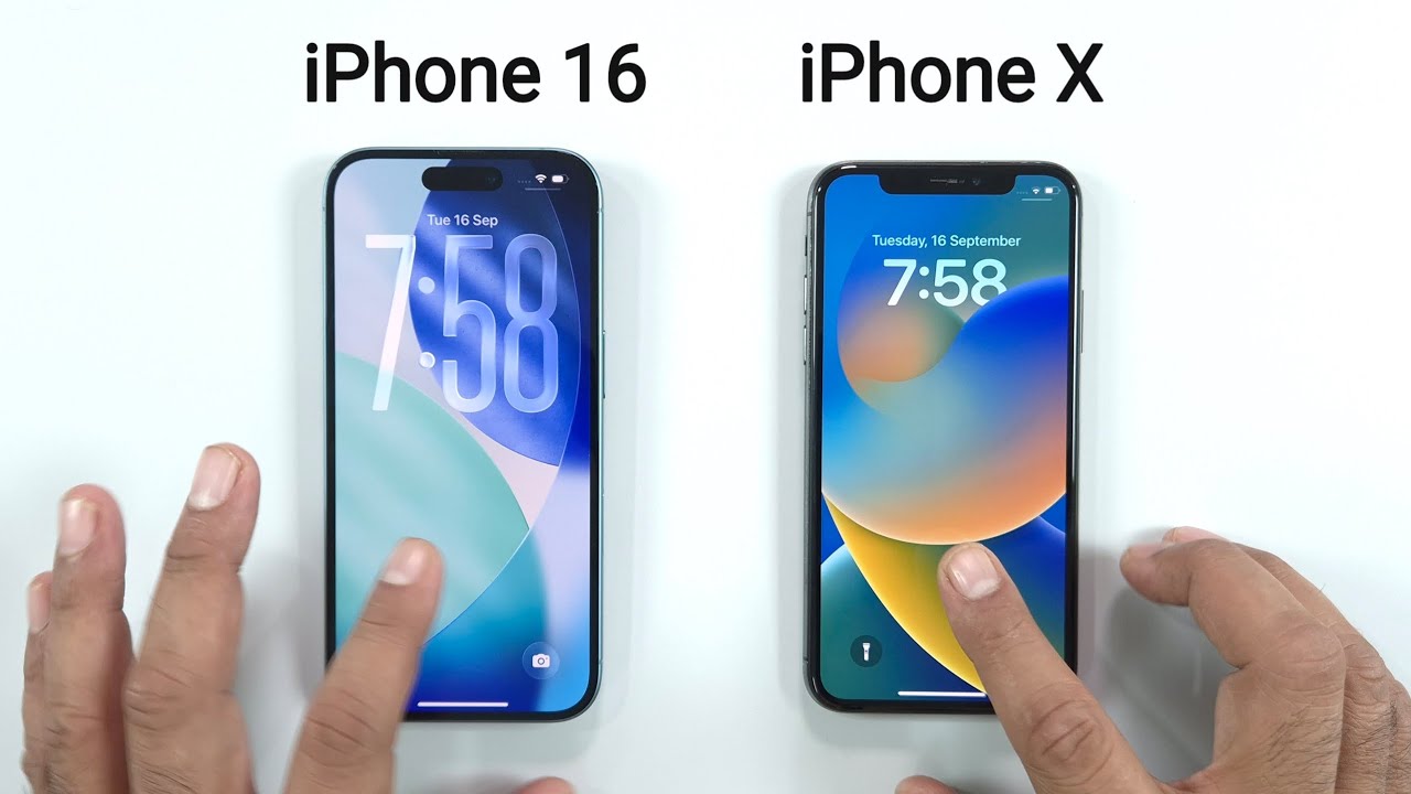 iPhone 16 vs iPhone X- SPEED TEST - YouTube