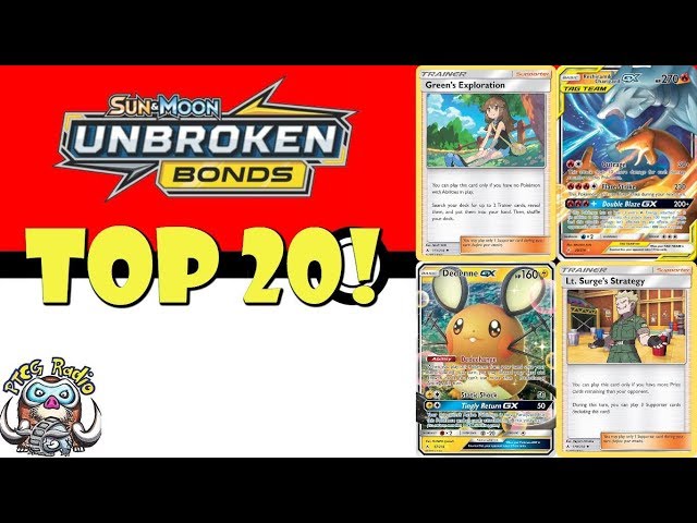 Top 20 Cards from Unbroken Bonds (Biggest Pokemon TCG Set Ever!) - YouTube