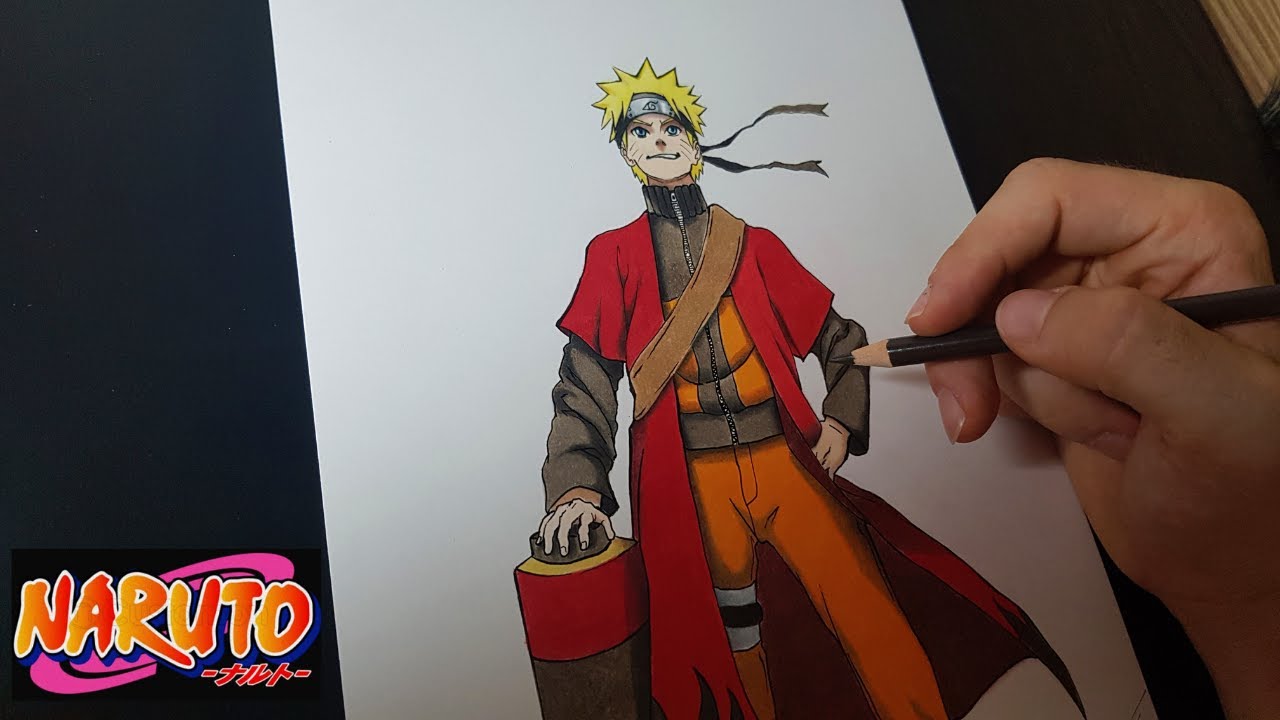 COMO DESENHAR O NARUTO PASSO A PASSO/ CORPO INTEIRO 