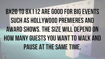 Step and Repeat Banner Sizes