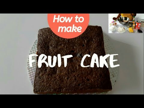 HOW TO MAKE  FRUIT CAKE WITHOUT MIXER | NIGERIAN WEDDING CAKE| FRUIT CAKE RECIPE