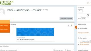 CARA UPLOAD TUGAS (UNTUK SISWA) DI E-LEARNING BERBASIS MOODLE