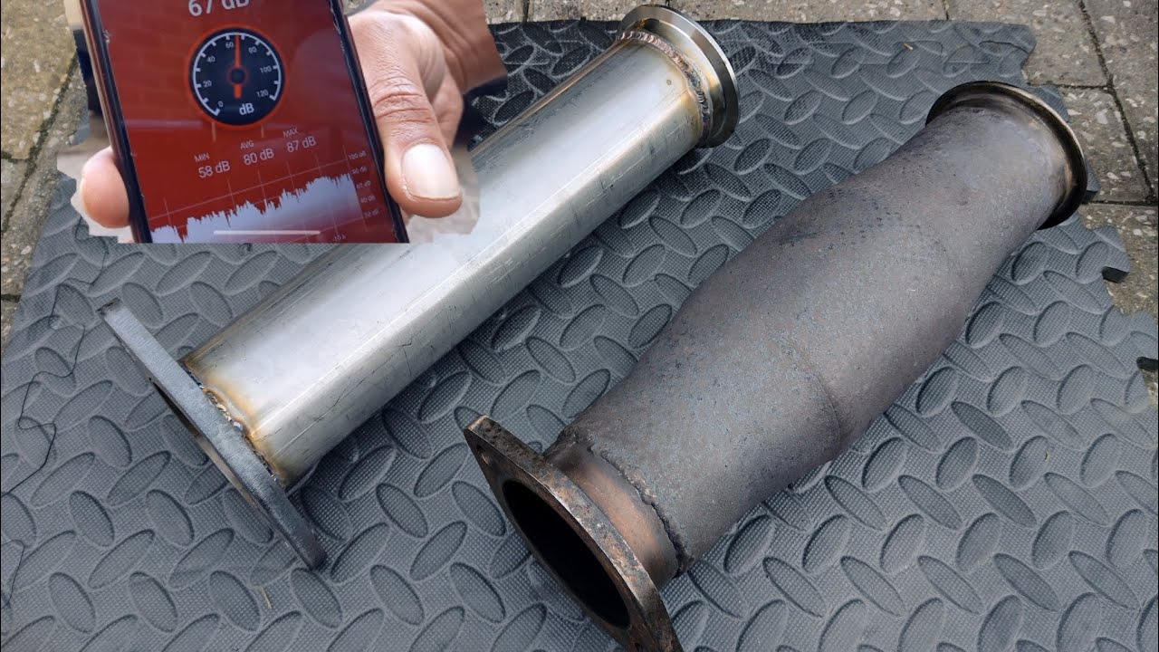 Motordyne XYZ sports cat Vs straight pipe with dB sound check 🔊 Nissan