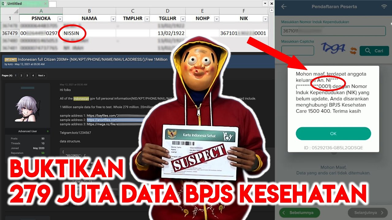 279 Juta Data Penduduk Indonesia Bocor Dan Diduga Berasal Dari BPJS Kesehatan