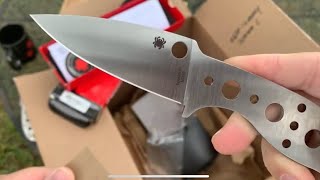Unboxing the Spyderco MT38 Mule Team knife in M398 steal!