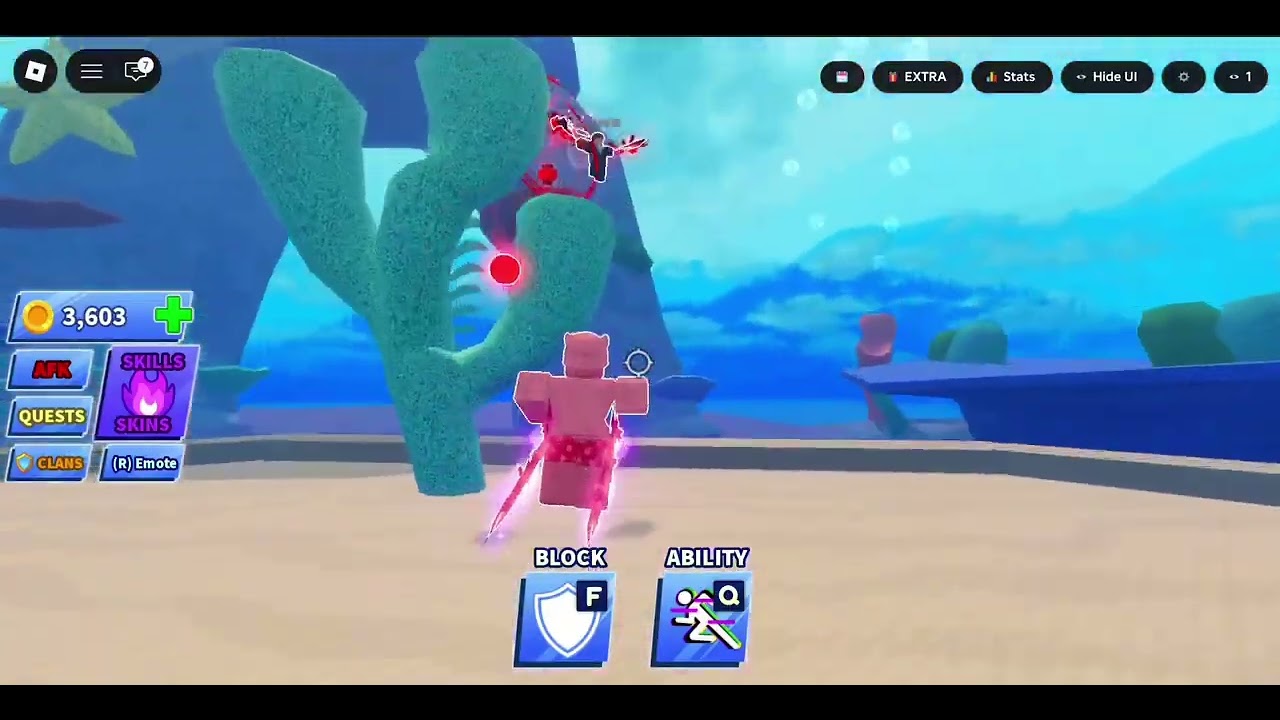 short unedited blade ball gameplay