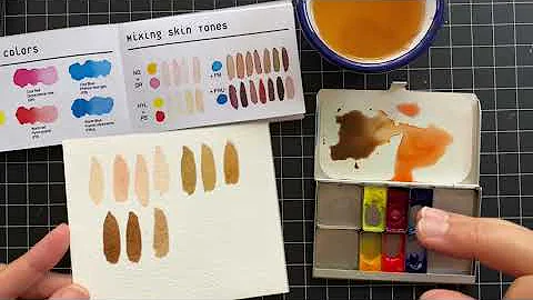 Watercolor Mixing Skin Tones