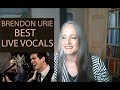 Voice Teacher Reaction to Brendon Urie's Best Live Vocals | Panic at the Disco