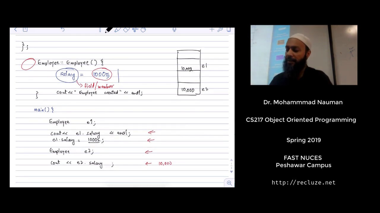 OOP with C++ 10 - Constructors, Destructors and Overloading (Urdu ...
