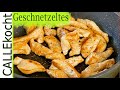 Putengeschnetzeltes in Champignon Rahmsoße - Schnelles leckeres Rezept