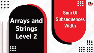 Sum Of Subsequences Width || Leetcode