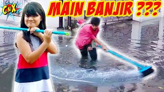 MAIN AIR BANJIR !!! JAKARTA BANJIR LAGI!! Vlog CnX Adventurers