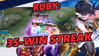 Ruby Best Build: 35-Win Streak | EXP Lane | Mobile Legends | MLBB
