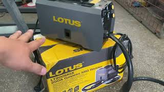 Unboxing Lotus 200A MIG Welding Machine